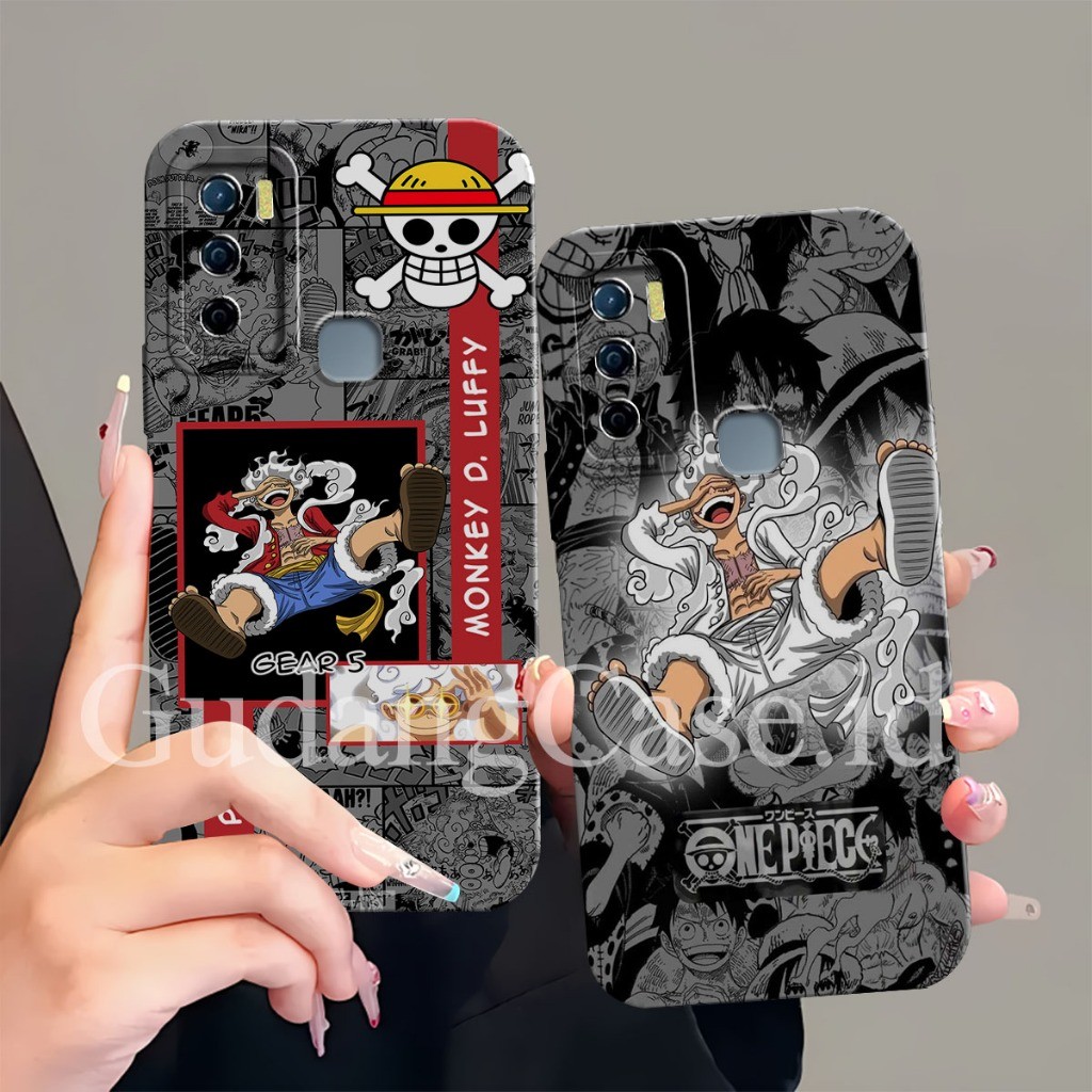 Softcase Hp Infinix Hot 9 Play / 10 Play / 11 Play Silicone Procamera Luffy Gear 5 Motif