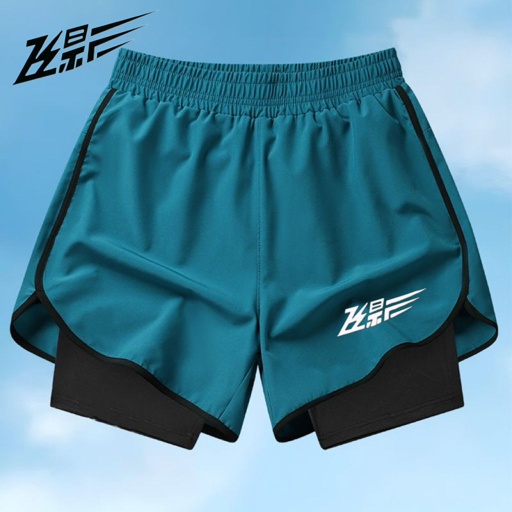 飞影体育运动短裤男女通用夏季马拉松宽松跑步三分训练健身沙滩裤Flying Shadow Sports Shorts for Men and Women Summer Horse20250608
