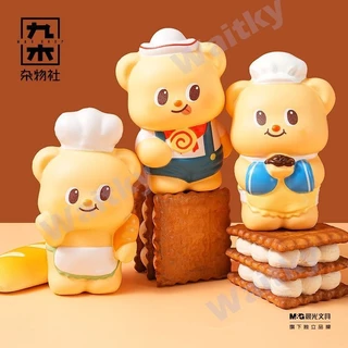 Waitky Jiumu เบ็ดเตล็ด StoreButter Bear Slow Rebound Squeeze สนุกความเครียดบรรเทาของเล่นบีบมูลค่าสูงสาวเครื่องประดับกล่องตาบอดของขวัญ