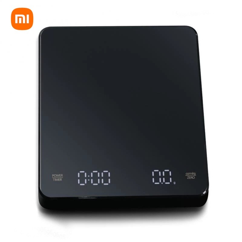 Xiaomi Kitchen Scale Precision Electronic Scales พร้อมตัวจับเวลา LED Digital Balance น้ําหนักอาหารเครื่องมือถ่วงน้ําหนักพร้อม Pad 3KG/0.1g