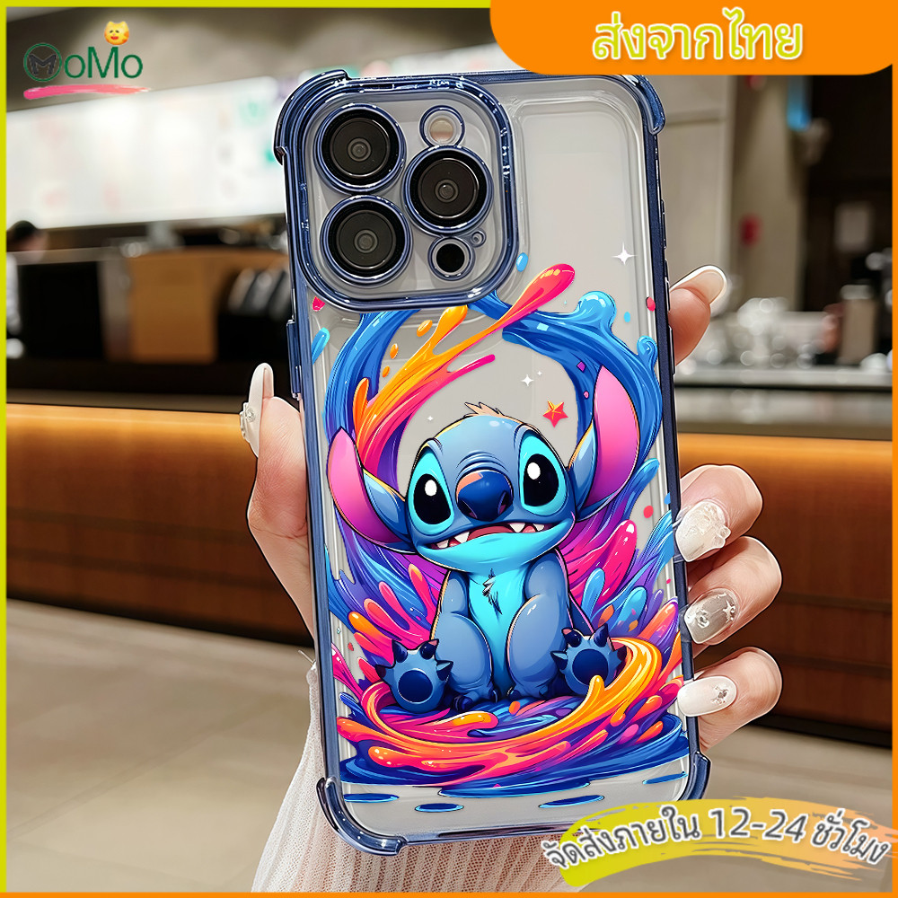 เคสมือถือไอโฟน11 13 กราฟฟิตี้น่ารัก ตัวการ์ตูนพิเศษป้องกันการตกเลนส์ case for iPhone11promax 15plus 16 14 13 12 XR/XSMax