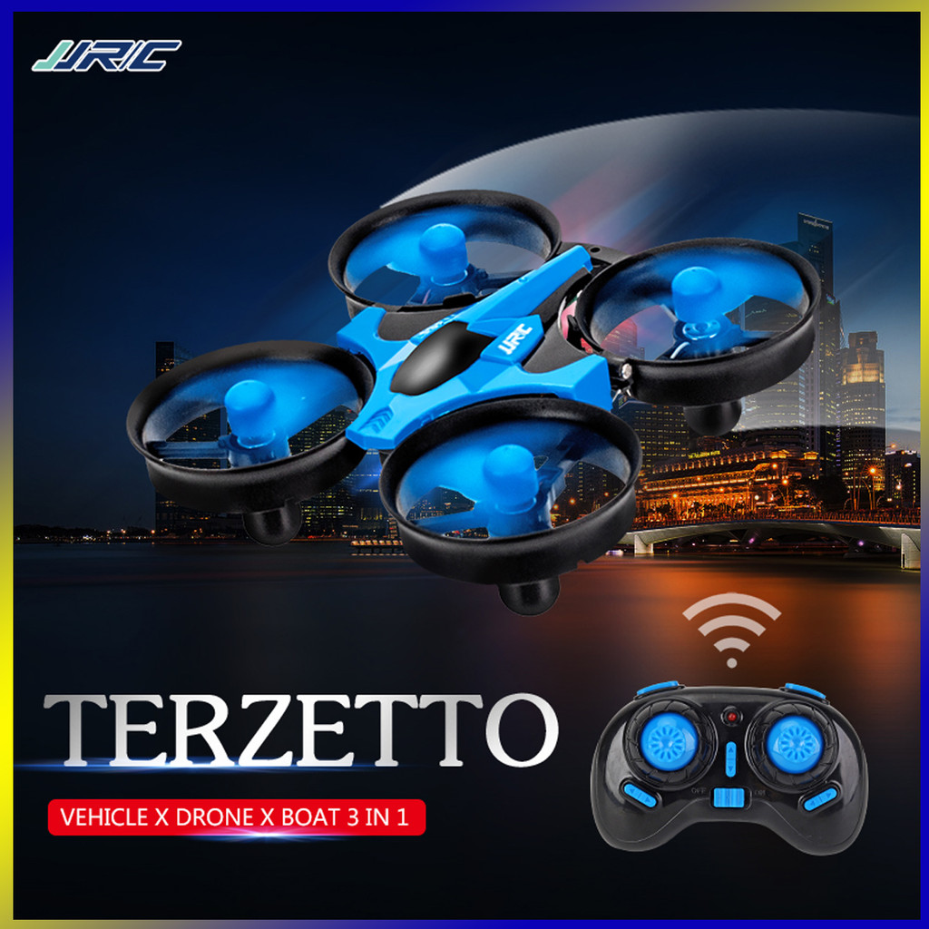 JJRC H36F RC Mini Drone ความสูงถือโหมด Headless 3 ใน 1 Sea land Air เที่ยวบิน 2.4G 6 แกน Quadcopter 