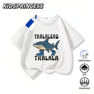 (จัดส่งตลอด 24 ชั่วโมง)COD 2025สินค้าใหม่! TUNG เสื้อยืดแขนสั้นสำหรับเด็กสบายและนุ่ม ผ้าฝ้ายแท้ 100% N2575