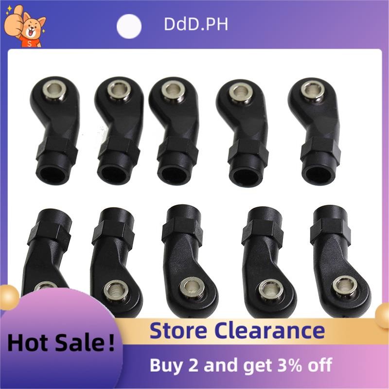 10 ชิ้นพลาสติก Rod End Link Link Link Link Linkage Balls Joint Head สําหรับ 1/10 RC รถ Crawler Axial
