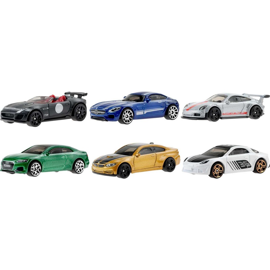 Hot Wheels European Car Culture Multi-Pack 6 Mini Cars [Ages 3+] HDH51 Mini