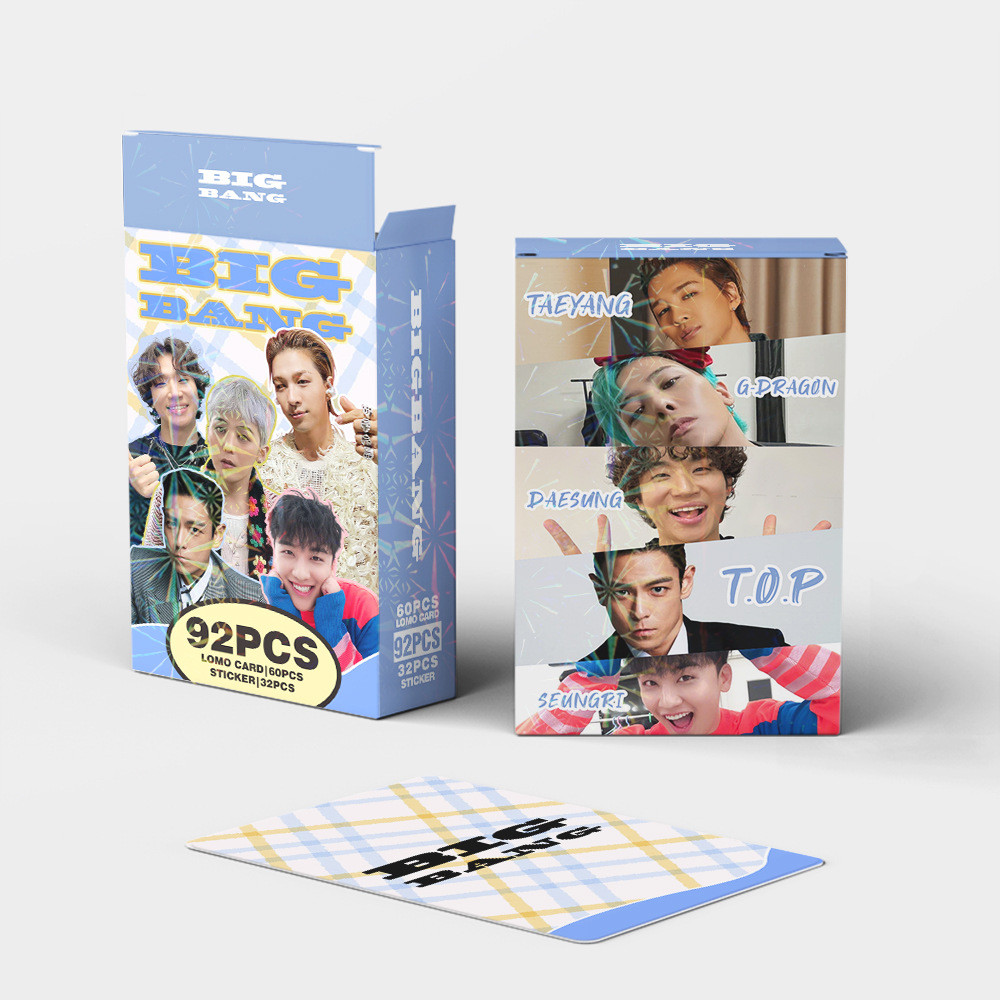 30-124pcs BIGBANG Holographic Lomo Cards G-DRAGON bermensch POWER GD สติกเกอร์ Photocards KWON JI YONG SOLO บ้านหวาน TAEYANG DAESUNG Kpop เลเซอร์โปสการ์ด
