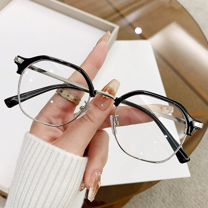 Ins Retro High-End Unisex แว่นตามodel สแควร์