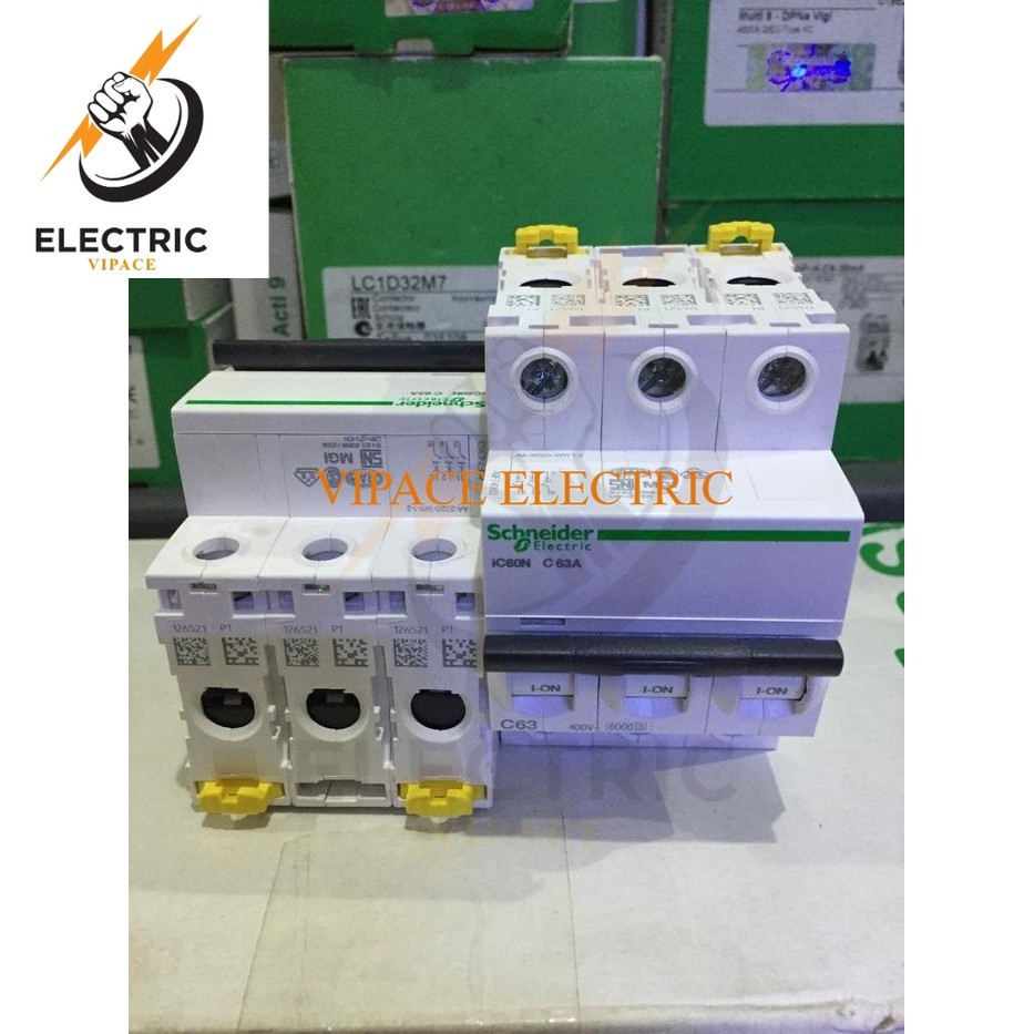 MCB Schneider IC60N 3P 50A/63A 6kA - 50A