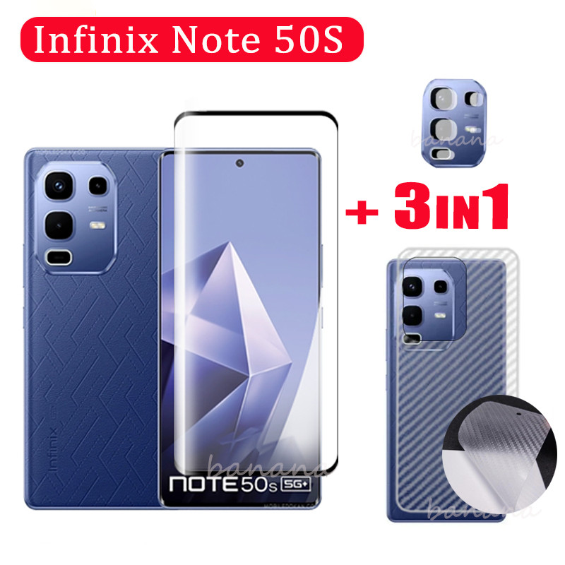 ฟิล์มกระจกนิรภัย Infinix Note 50s สําหรับ Infinix Note 50 Pro Plus Note 50X ตัวป้องกันหน้าจอ + กระจก