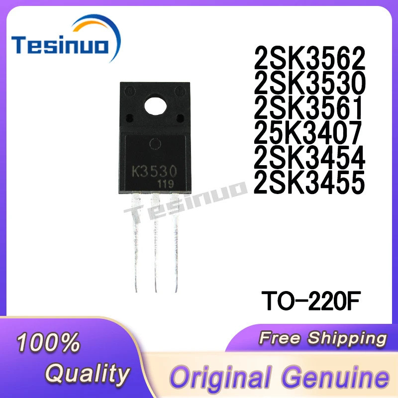 1-5PCS 2SK3407 K3407 2SK3454 K3454 2SK3455 K3455 2SK3530 K3530 2SK3561 K3561 2SK3562 K3562 TO-220F F