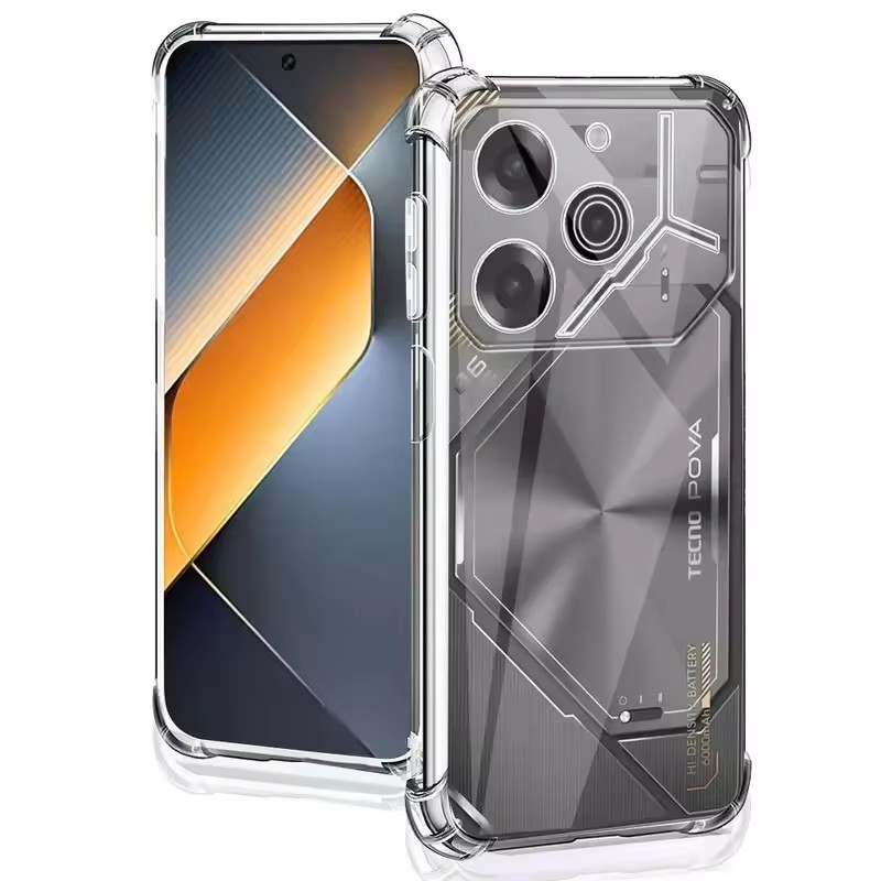 เคสใสสำหรับ รุ่นใหม่ เคสกันกระแทก Tecno POP 9 8 7 6 5 4 Lite Air 3 Pova 6 5 Pouvoir 4 3 Neo 2 Pro 5G 4G 2025