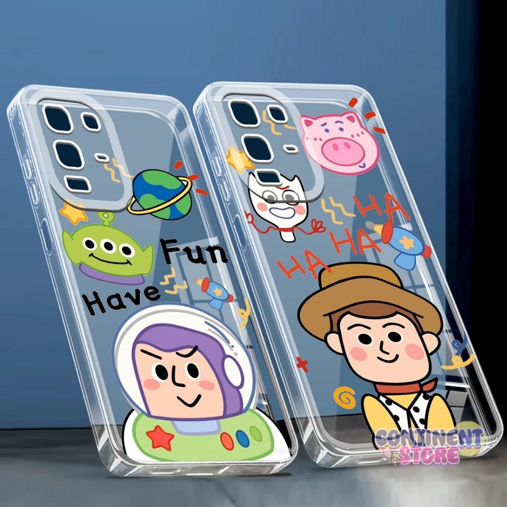 ปลอกใสต่อเนื่องสามารถใช้สําหรับ Infinix Note 50x Infinix Note 50s Clear Casing CARTOON PICTURE - KB2
