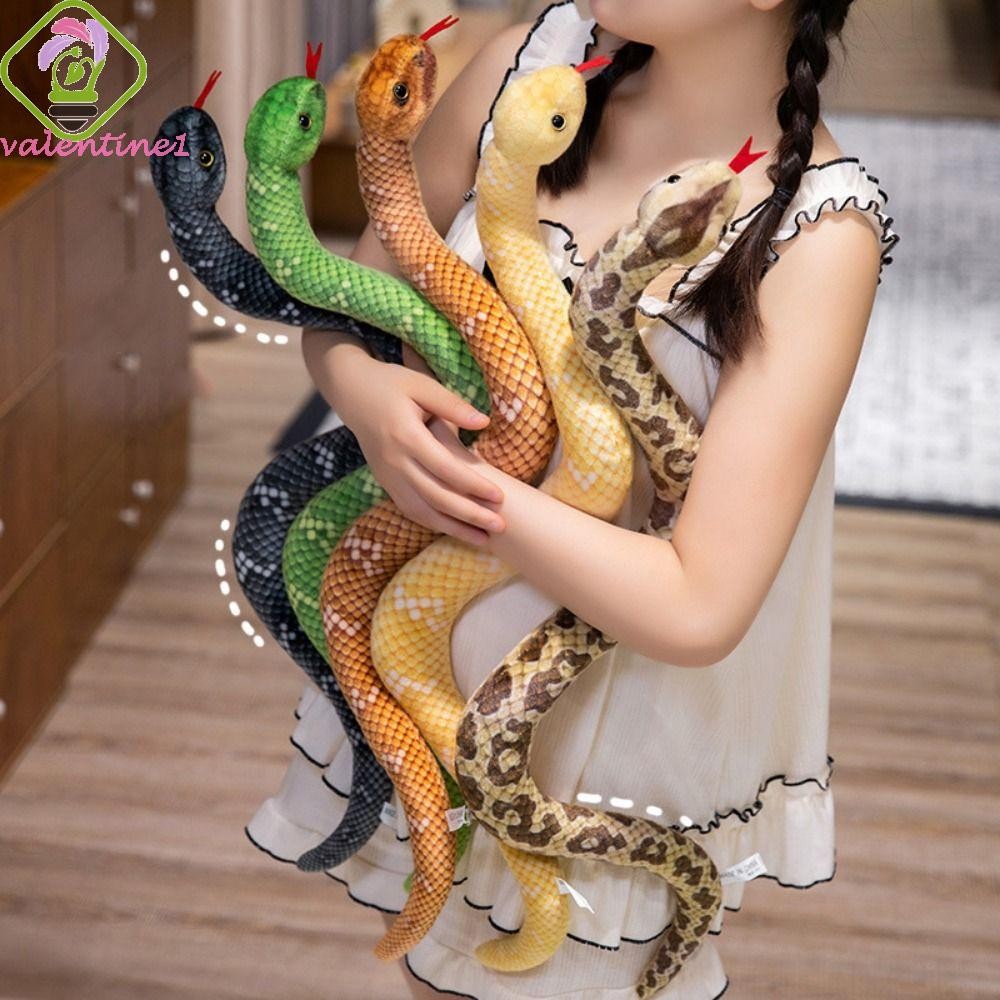 VALENTINE ของเล่นตุ๊กตางูจําลอง, ตุ๊กตางูน้อยปีงูของเล่นตุ๊กตา, น่ารักปลอม Anaconda นุ่มสีสัน Boa งู