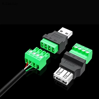 Ritasday 1 PC USB 2.0 ประเภท USB Connector ปลั๊ก USB อะแดปเตอร์เชื่อมต่อแจ็ค Type-A 4-Pin ชาย/หญิงปลั๊กสกรู Terminal Plug ใหม่