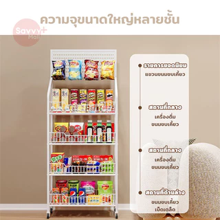 SV ฟรีตะขอ 15 อัน🙌 ขั้นวางของ ชั้นวางขนมร้านค้า ชั้นขายของมีล้อ ชั้นวางจอแสดงผล ชั้นวางสินค้า ชั้นวางมัลติฟังก์ชั่น