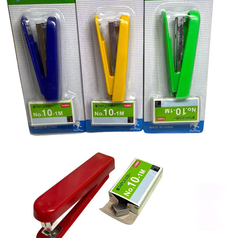 ZZ HOME01 แม็กเย็บกระดาษ แม็ก ลวดเย็บกระดาษ แม็กพร้อมลูกแม็ก1กล่องสีจัดส่งแบบสุ่ม - รูปที่ 5