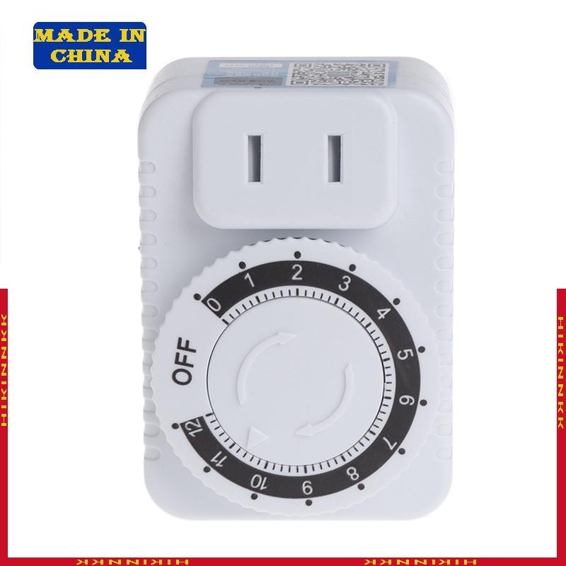 HIK 12 ชั่วโมงสวิตช์จับเวลาซ็อกเก็ต 220V จับเวลาประหยัดพลังงานแบบตั้งโปรแกรมได้