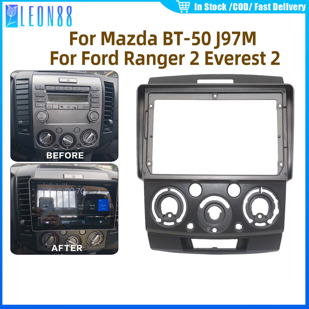 ของมาใหม่！กรอบเครื่องเล่น กรอบวิทยุรถยนต์9 นิ้ว Ford Everest2006-2013, Ranger2006-2011 ,Mazda BT50 Android