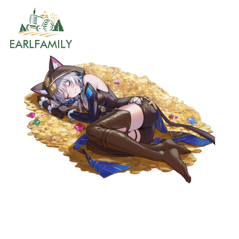 EARLFAMILY HSR Cipher สติกเกอร์รถบุคลิกภาพกระจกมองหลังรถจักรยานยนต์กล่องเครื่องมือหมวกกันน็อคคอมพิวเ