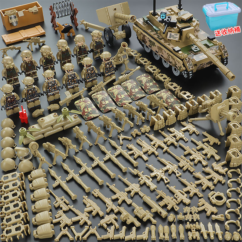 [รูปแบบต่างๆ] เข้ากันได้กับ Lego Desert Thunder กองกําลังพิเศษ Building Block Minifigures Weihe Forc