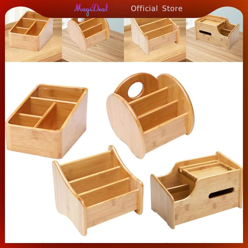MagiDeal ที่วางรีโมทคอนโทรลห้องนอน Desktop Storage Organizer Decor โต๊ะ Organizer
