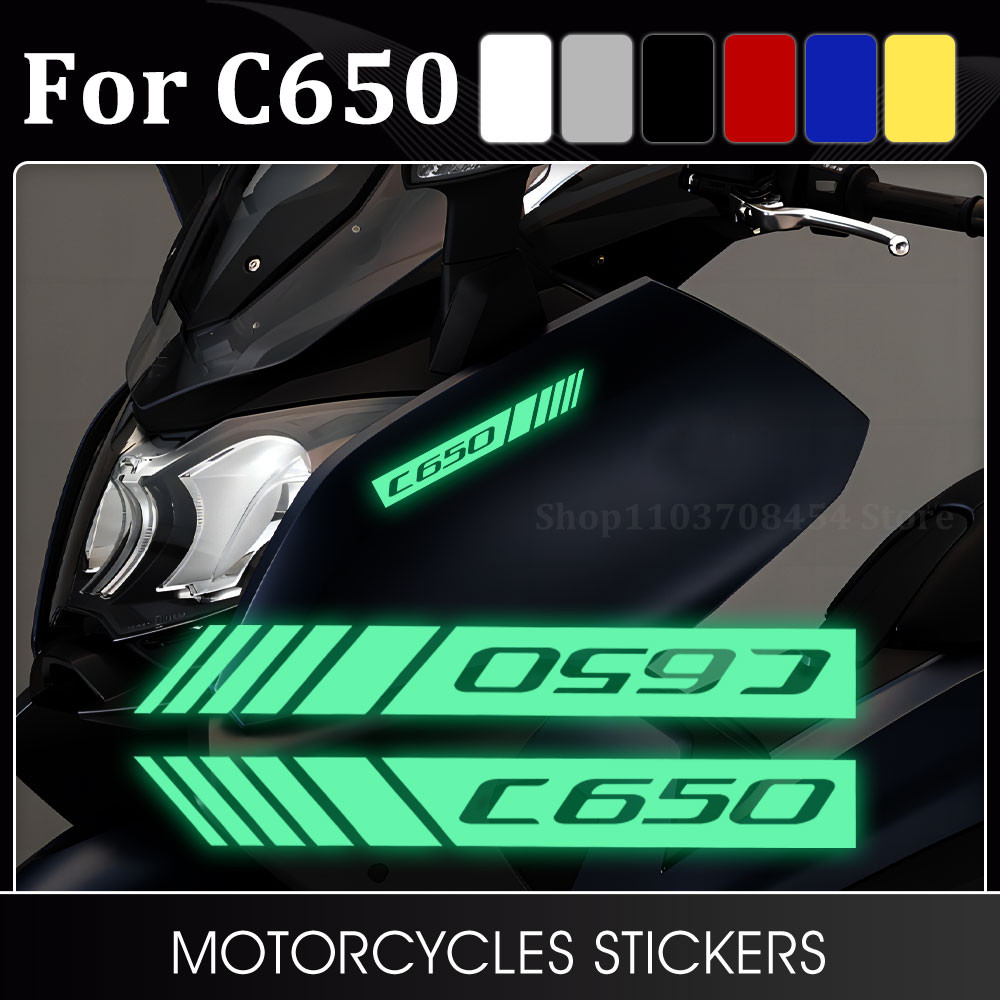 รถจักรยานยนต์สติ๊กเกอร์เรืองแสงรูปลอกกันน้ําสําหรับ BMW C650 GT สติกเกอร์ C650GT C650SPORT C 650GT 6