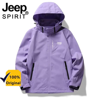 Jeep spirit เสื้อกันลมกลางแจ้งสำหรับผู้ชาย JACKET ลําลองพร้อมกระเป๋า แบรนด์อินเทรนด์ ฤดูใบไม้ผลิและฤดูใบไม้ร่วง กันลม สกี ปีนเขาวางแบบ