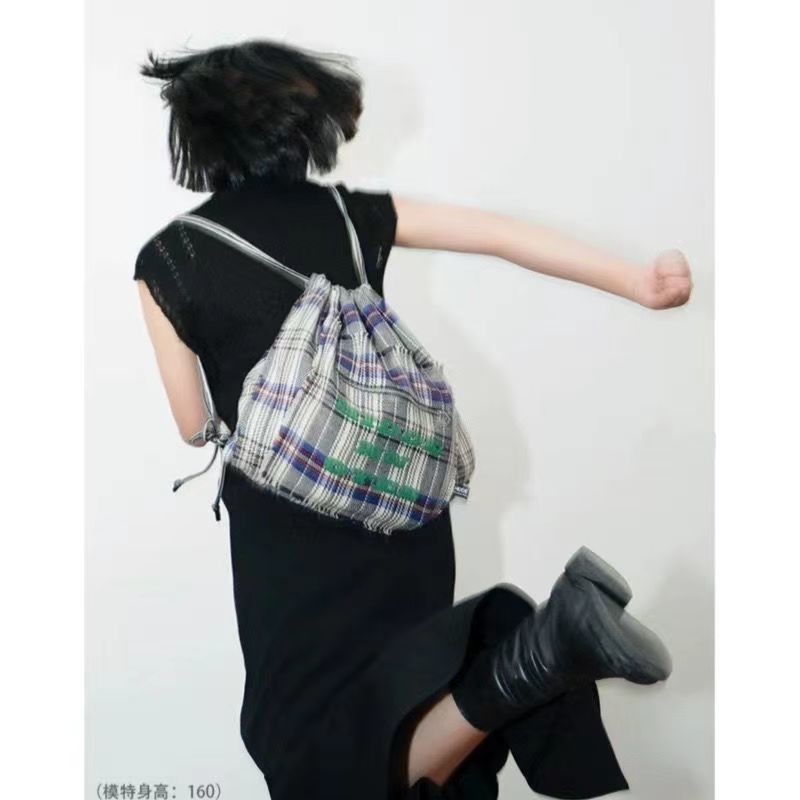 HIDDENNOTES < Escape Plan > Preppy Style Backpack Drawstring Cross-body Wandering Bag 6.4