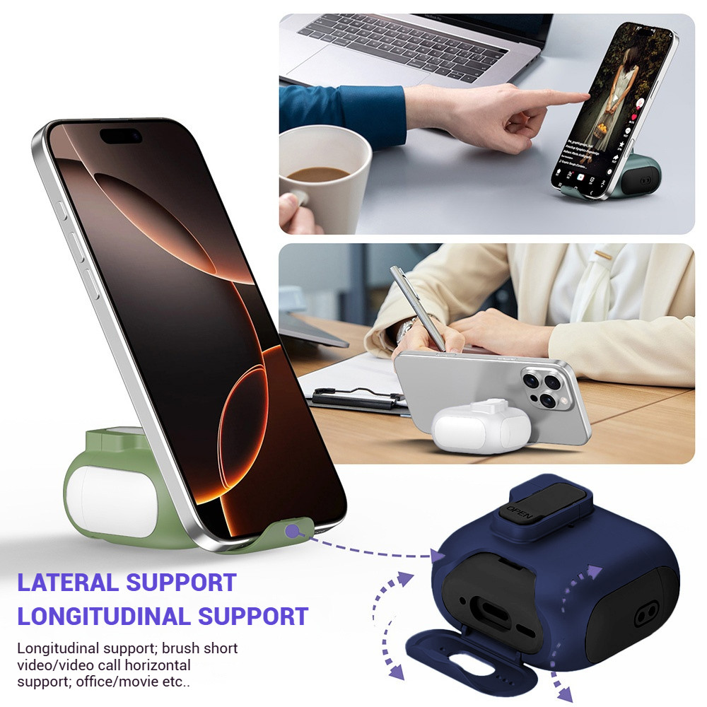 ฝาปิดหูฟังแบบล็อคนิรภัยสำหรับชาร์จ For AirPods 3 เคสชาร์จ รูปที่ 6