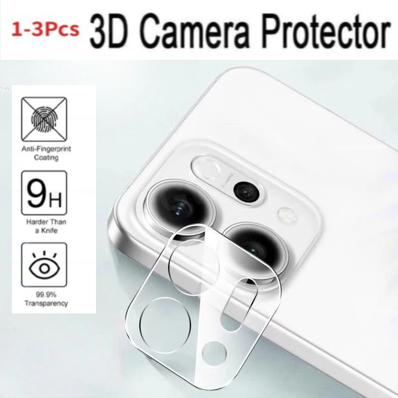 3 ชิ้น 3Dกล้องเลนส์ป้องกันฟิล์มสําหรับOppo Reno14 Reno15 Pro 15 14 Pro Reno14F Reno 14 F 14F 15F 15F 15Pro Max 15C 4G 5G 2025 กระจกนิรภัยโปร่งใสเต็มรูปแบบปกหลัง