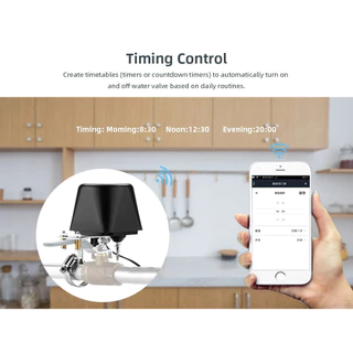 Tuya สมาร์ท Zigbee/WiFi สมาร์ทวาล์วแก๊สน้ําจับเวลาสวนสมาร์ทก๊อกน้ํา Smart Life Control ผ่าน Alexa Google Home
