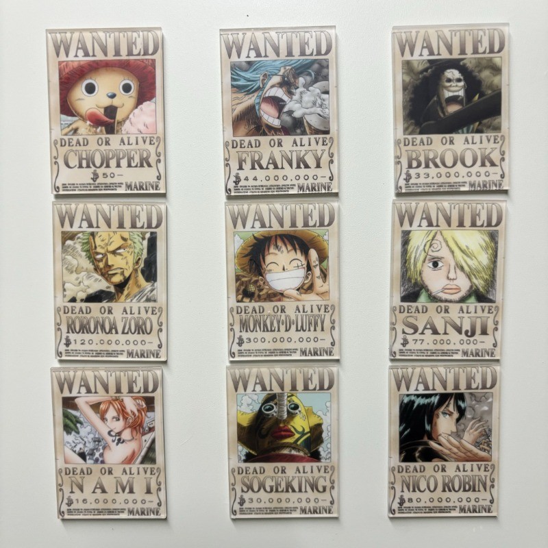 25 ชิ้น One Piece Wanted แม่เหล็กติดตู้เย็นการ์ตูนอะนิเมะห้องครัวสะดวก Photo ข้อความตู้เย็นสติกเกอร์แม่เหล็ก Luffy Zoro Empress Nami ราคา ถูกที่สุด ดีลบีเคเค แกลเลอรีภาพที่ 7