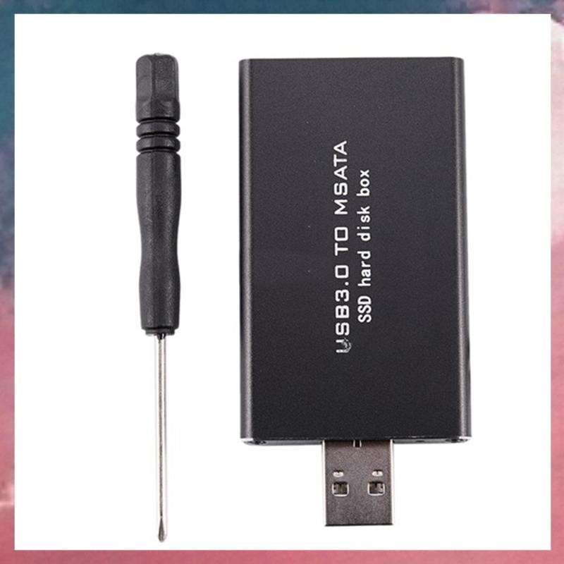 MSATA ถึง USB USB 3.0 ถึง MSATA SSD USB3.0 ถึง MSATA กรณี Hard Disk อะแดปเตอร์ M2 SSD ภายนอก HDD กล่