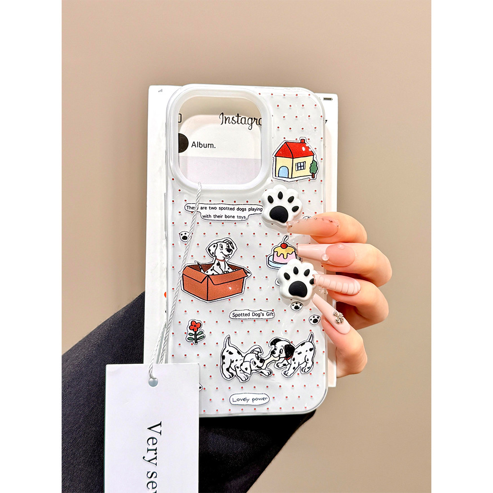 เวอร์ชั่นเกาหลีขนมน่ารักจุดรักเปลือกอ่อนสําหรับเคส iphone 16Promax 15 15promax 14promax 14plus 13pro