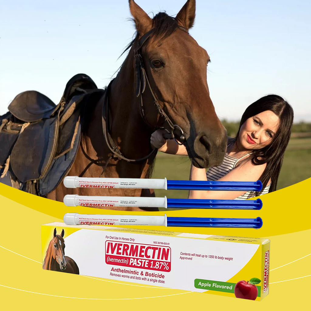 Premium Selection#Apple Flavor Horse Paste Mild Formula Insect Repellent Balance Adjustment Non-Irritating Horse-Specific Care Horse Ointment Three-Pack6DAILY