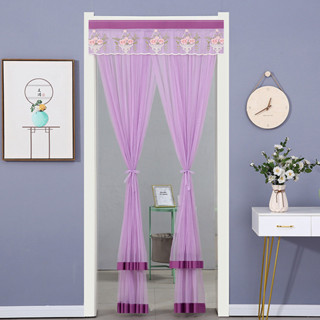 100*200 ซม.ไม่มีหมัด ม่านประตูป้องกันยุงผ้าสองชั้นลูกไม้ห้อง…