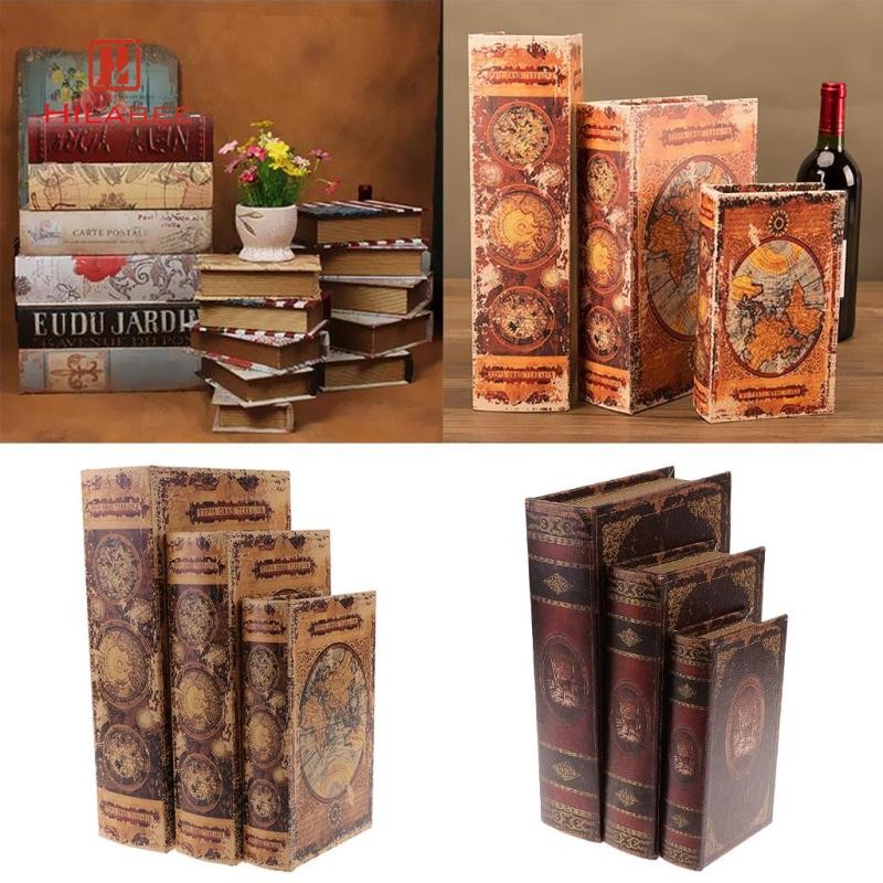 [hilabee] อุปกรณ์ประกอบฉากบ้านขนาดใหญ่เครื่องประดับหนังสือหนังสือปลอมปลอดภัยกล่องจัดเก็บเครื่องประดับสร้อยคอ