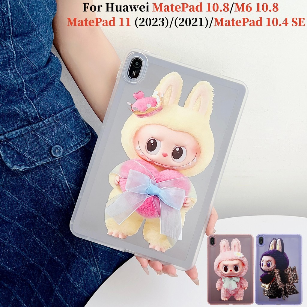 สําหรับHuawei MatePad 11 2023 2021 10.4 SE M6 10.8 แฟชั่นน่ารักการ์ตูนTPUกรณีSCM-AL09 SCMR-W09,SCMR-