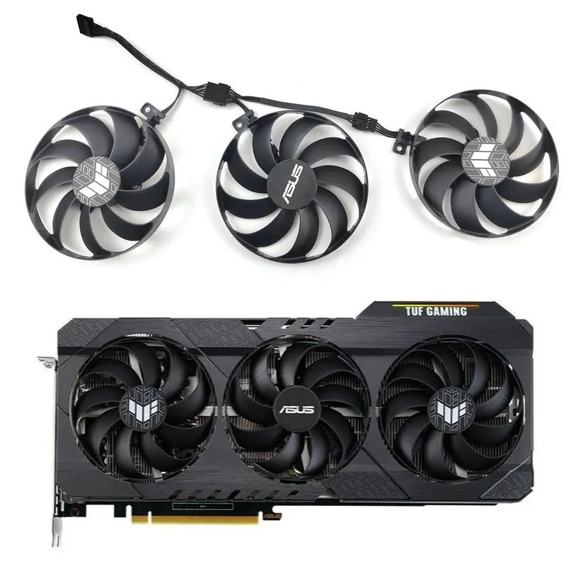 ใหม่ 1LOT 88MM 7PIN CF9010U12D RTX 3070 3080 GPU พัดลม,สําหรับ ASUS TUF RTX 3060TI 3070TI 3080 3090 