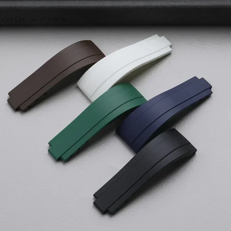 20/21 มม.สายนาฬิกายางสําหรับ Rolex สาย Beech submariner GMT Yachtmaster glideleck sekio Omega สายรัด