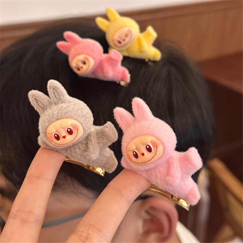 กิ๊บติดผมตุ๊กตาจุดการ์ตูนน่ารัก โดปามีน สามมิติ สำหรับโยคะและแอ็คชั่นคลิป หน้าม้าด้านข้าง เครื่องประดับผมปากเป็ด - รูปที่ 6