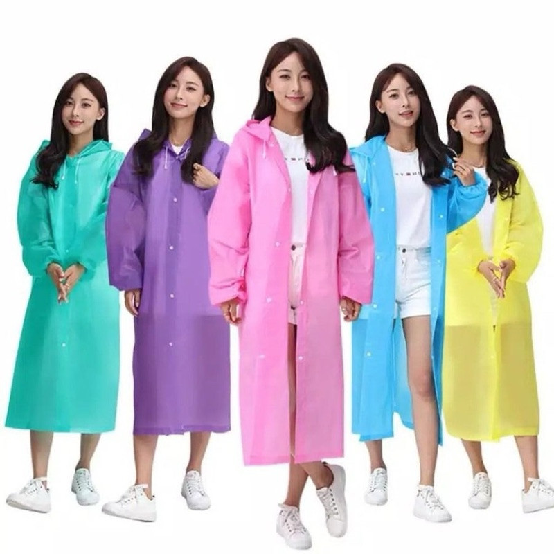[PREMIUM ORIGINAL] เสื้อกันฝน EVA RAINCOAT / เสื้อกันฝนสําหรับผู้ใหญ่ทําจาก Eva - เสื้อกันฝนกึ่งโปร่