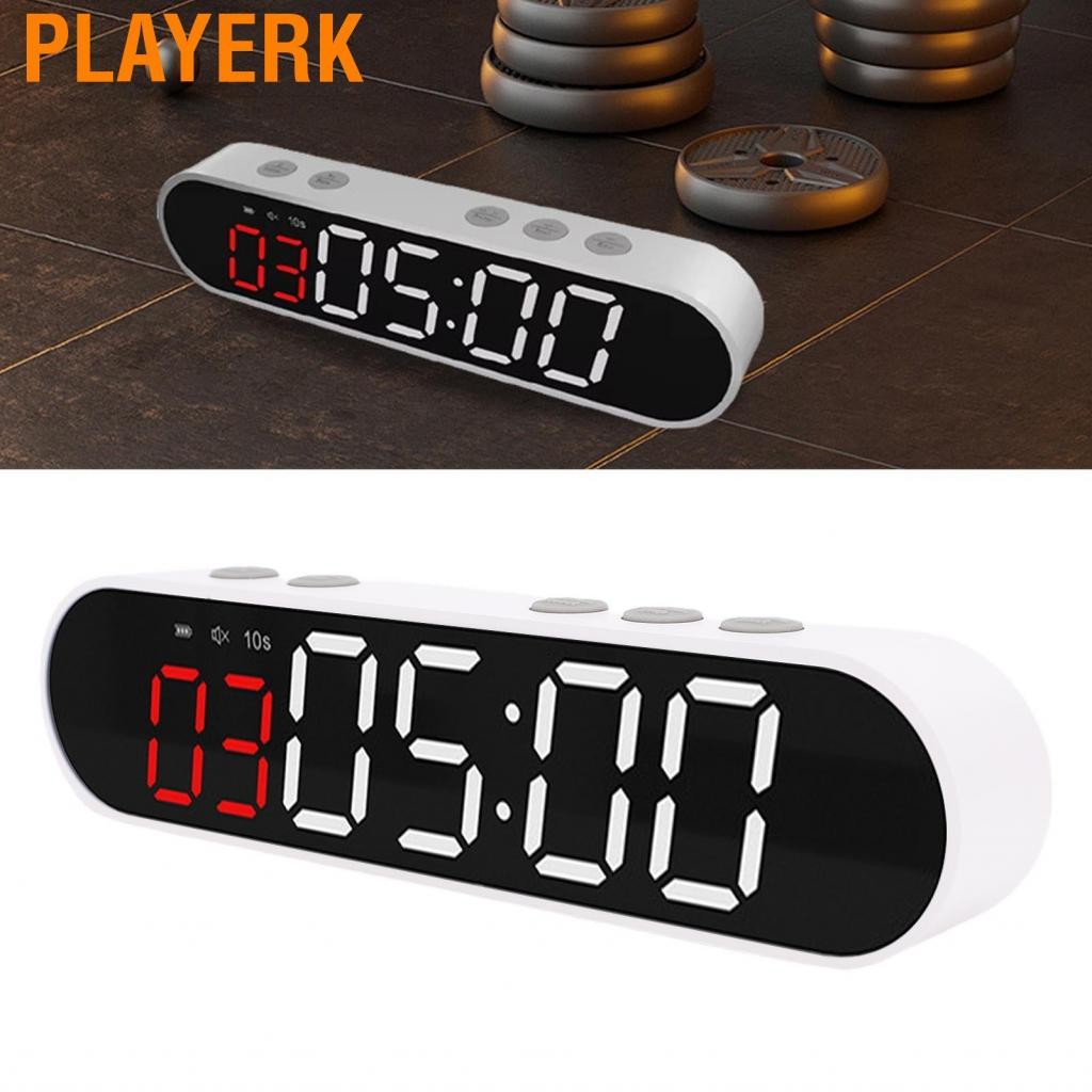PlayerK ผู้เล่น Kingdom-th Interval Fitness Timer Magnet Workout Workout Sports นาฬิกานาฬิกาจับเวลา 