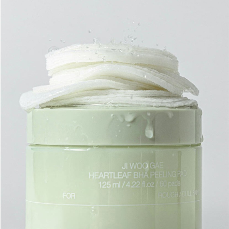 [Cellimax]Ji Woo Gae Heartleaf BHA Peeling Pad , Cica BHA Blemish Toner Pad