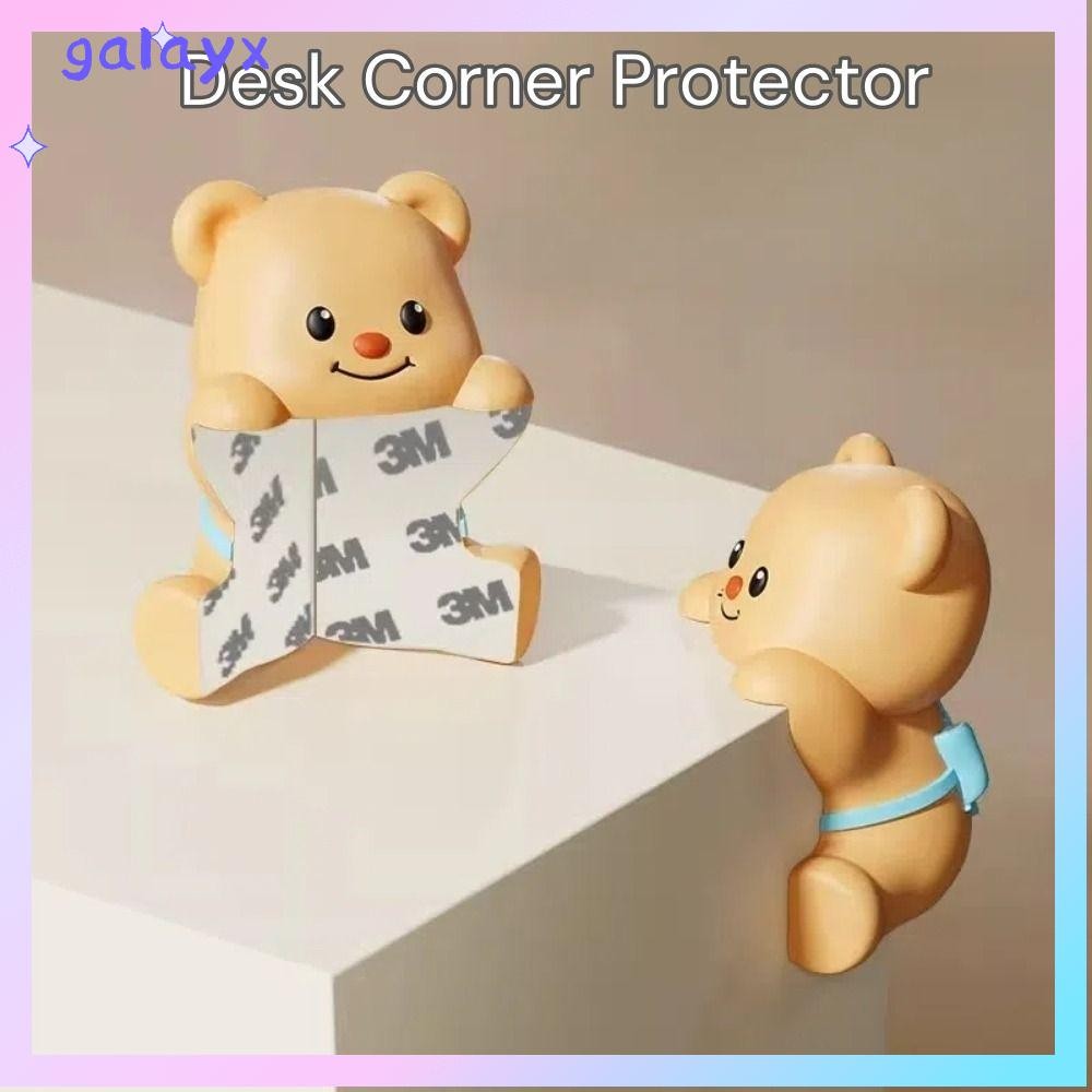 GALAYX โต๊ะมุมโต๊ะ, PVC น่ารักเนยหมีป้องกันการชนกันมุม,แบบพกพานุ่มทารกปลอดภัยขอบโต๊ะสําหรับเด็กเด็ก