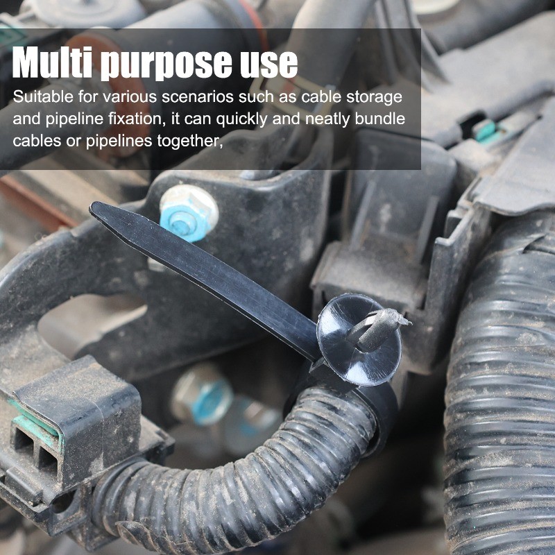 รัดสายไฟรถยนต์ - สายรัดยึดท่อทนทาน - สายรัดไนลอนแบบล็อคตัวเอง - การจัดการสายไฟสําหรับงานหนัก - สายรัดพยุงล็อคที่ปลอดภัย - รูปที่ 3