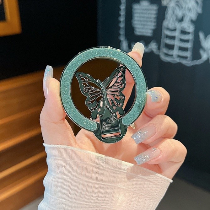 For Phone Butterfly Holder Luxury ขาตั้งโทรศัพท์มือถือ สามารถปรับได้ แบบสากล ราคา ถูกที่สุด ดีลบีเคเค แกลเลอรีภาพที่ 8