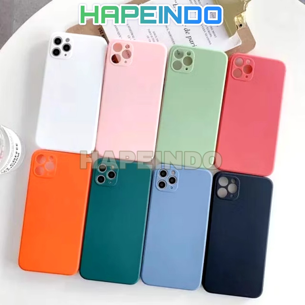 เคสนิ่ม Infinix Silicone Macaron Candy Chrome Lens Camera Casing Full Cover Cute Model B29