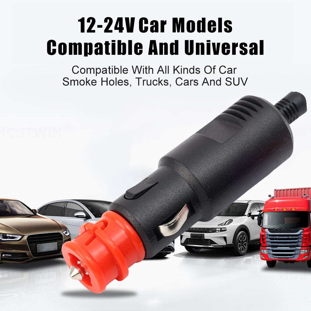 [AUTO & 3C]1/3/5PCS - Universal 12V-24V ปลั๊กที่จุดบุหรี่ในรถยนต์พลาสติก ABS, การออกแบบ 8.5 ซม.ขนาดกะทัดรัดสําหรับอุปกรณ์ชาร์จเข้ากันได้กับยานพาหนะส่วนใหญ่ - รูปที่ 3