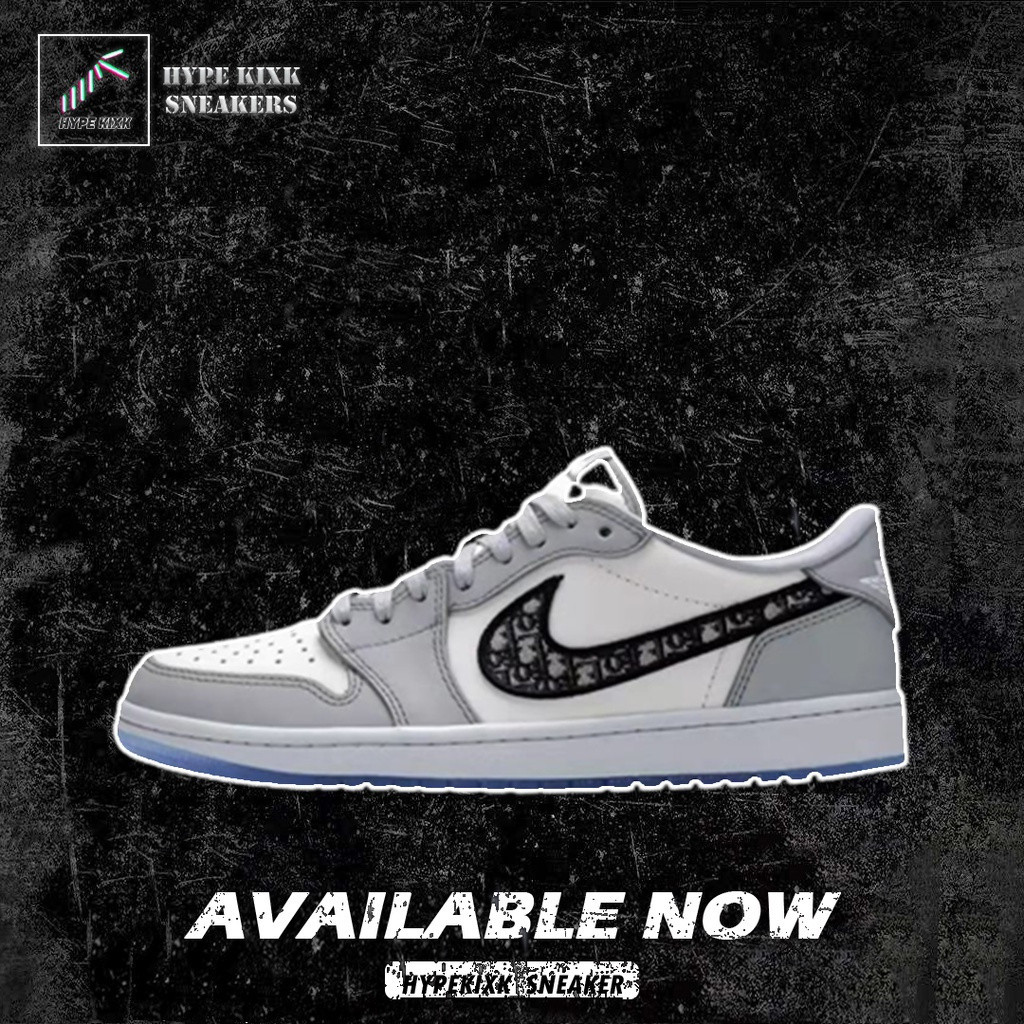 รองเท้า Nike Air Jordan 1 Retro Low Dior CN8608 002 (คุณภาพดั้งเดิม 100%)
